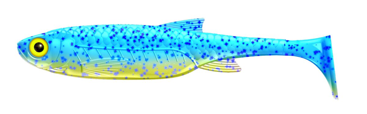 Libra Lures - Kraken Shad - 127 Lime Chartreuse Blue.jpg